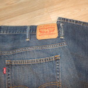 Levi's 569 Loose Straight Fit Rugged Denim Blue Jeans Mens Size 38 x 32